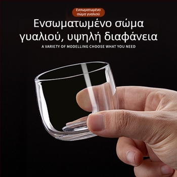 Ποτήρι κρασιού από γυαλί με παχύτερο ανθεκτικό σώμα, διαφανές, χωρητικότητα έως 100 ml, δυνατότητα εκτύπωσης λογότυπου