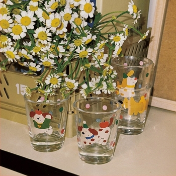 Σετ ποτηριών για soju, 4 τεμάχια, γυάλινο υλικό, χωρητικότητα 1–100 ml, γλυκό στυλ, δυνατότητα εκτύπωσης λογοτύπου
