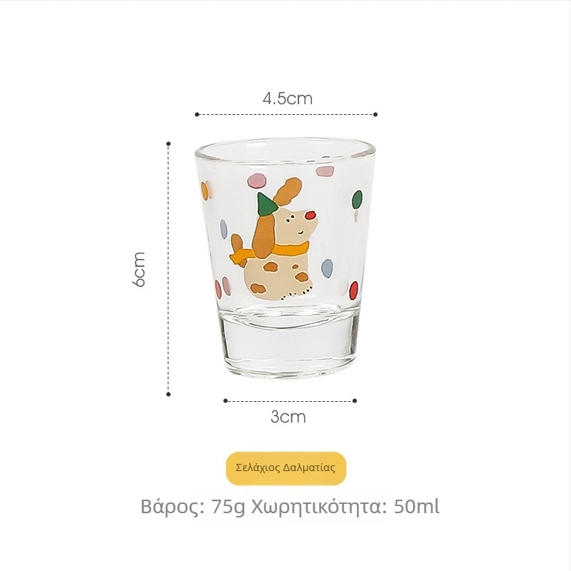 Σετ ποτηριών για soju, 4 τεμάχια, γυάλινο υλικό, χωρητικότητα 1–100 ml, γλυκό στυλ, δυνατότητα εκτύπωσης λογοτύπου