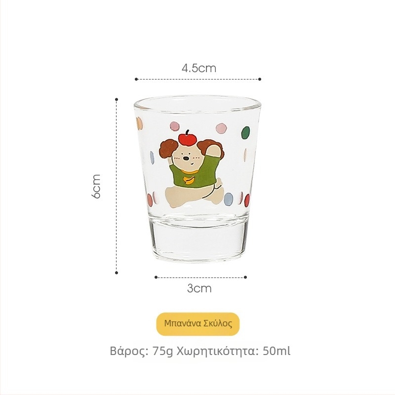 Σετ ποτηριών για soju, 4 τεμάχια, γυάλινο υλικό, χωρητικότητα 1–100 ml, γλυκό στυλ, δυνατότητα εκτύπωσης λογοτύπου