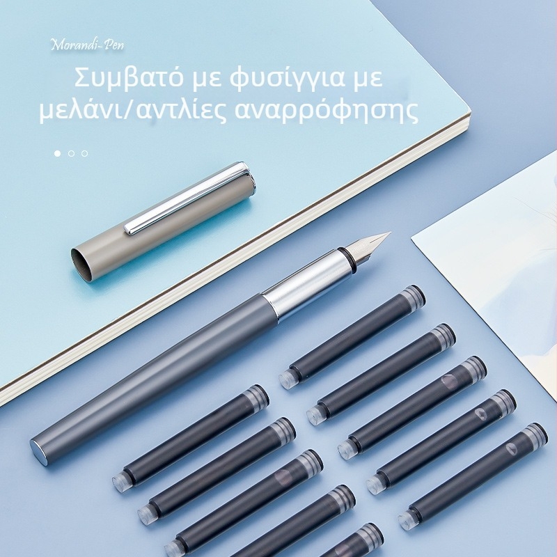 Morandi μαθητική φοντέν γραφίδα με σωστή στάση γραφής, αντικαταστάσιμο θήκη μελανιού, κατάλληλη για εξάσκηση γραφής και υπογραφές