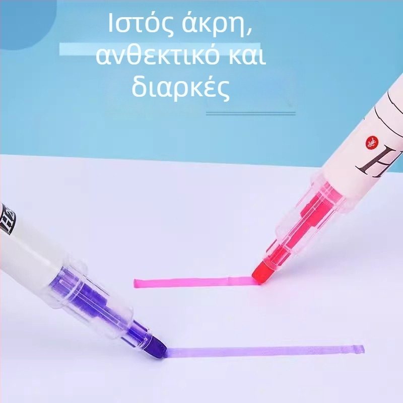 Υπογραμμιστικός μαρκαδόρος με διπλή κεφαλή, πλαστικό περίβλημα, Μοντέλο Highlighter