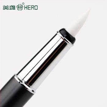 Hero 1080 Καλλιγραφική πένα με μαλακό κεφάλι, μεταλλικό περίβλημα, σύστημα απορρόφησης μελανιού τύπου σφιξίματος, άκρη από ίνες σφουγγαριού, μοντέλο 1080