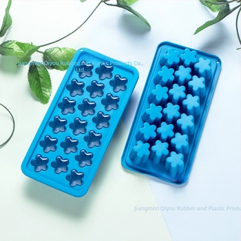 Μούλντ πάγου με 18 θήκες και σχέδιο cherry blossom, με καπάκι, σιλικόνη κατάλληλη για τρόφιμα, γρήγορο παγώμα και εύκολη αποδέσμευση