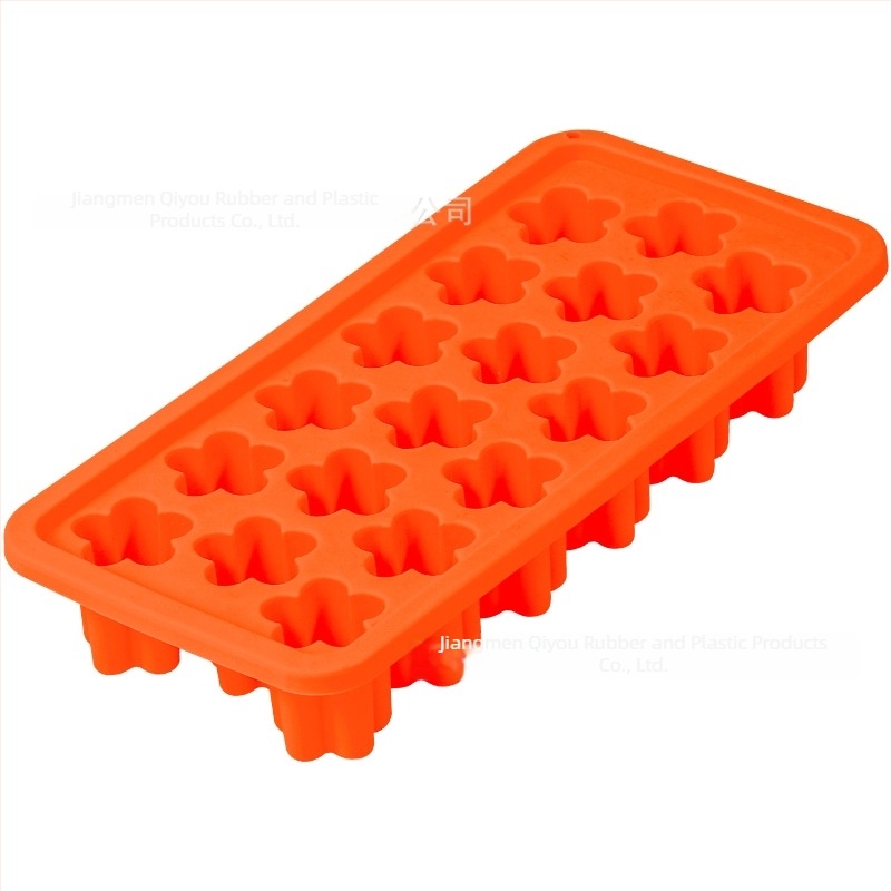 Μούλντ πάγου με 18 θήκες και σχέδιο cherry blossom, με καπάκι, σιλικόνη κατάλληλη για τρόφιμα, γρήγορο παγώμα και εύκολη αποδέσμευση