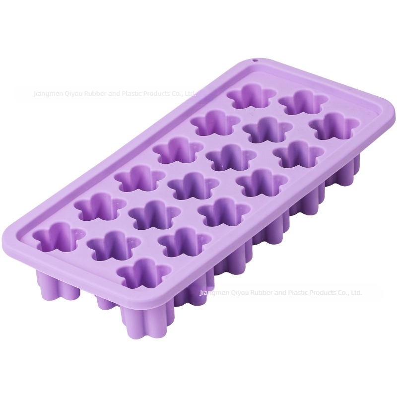 Μούλντ πάγου με 18 θήκες και σχέδιο cherry blossom, με καπάκι, σιλικόνη κατάλληλη για τρόφιμα, γρήγορο παγώμα και εύκολη αποδέσμευση