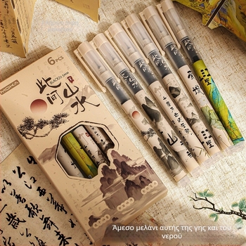 Στυλό Gel της σειράς Antique, πλαστικό σώμα, καπάκι, συσκευασία σε κουτί, για μαθητές και επαγγελματίες