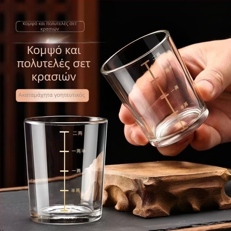 Ποτήρι για οινοπνευματώδη από θερμοσκληρυμένο γυαλί, χωρητικότητας 1000 ml ή περισσότερο, απλός σχεδιασμός