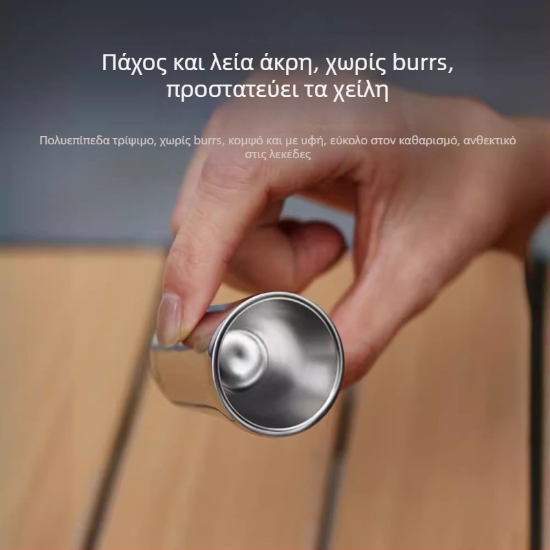 Clang ποτήρι από ανοξείδωτο ατσάλι 316 για πνεύματα, χωρητικότητα 1–100 ml, μοντέρνος μινιμαλιστικός σχεδιασμός