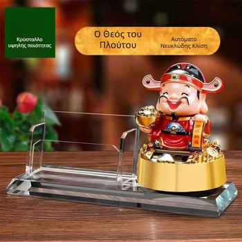 Κουτί καρτών υποδοχής με καπάκι που κλίνει και θήκη για στυλό – κομψή επιτραπέζια διακόσμηση ξενοδοχείου