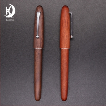 Jinhao 9035 στυλό με ξύλινο σώμα, ιριδίου μύτη, λεπτή άκρη 0,5–0,7 mm