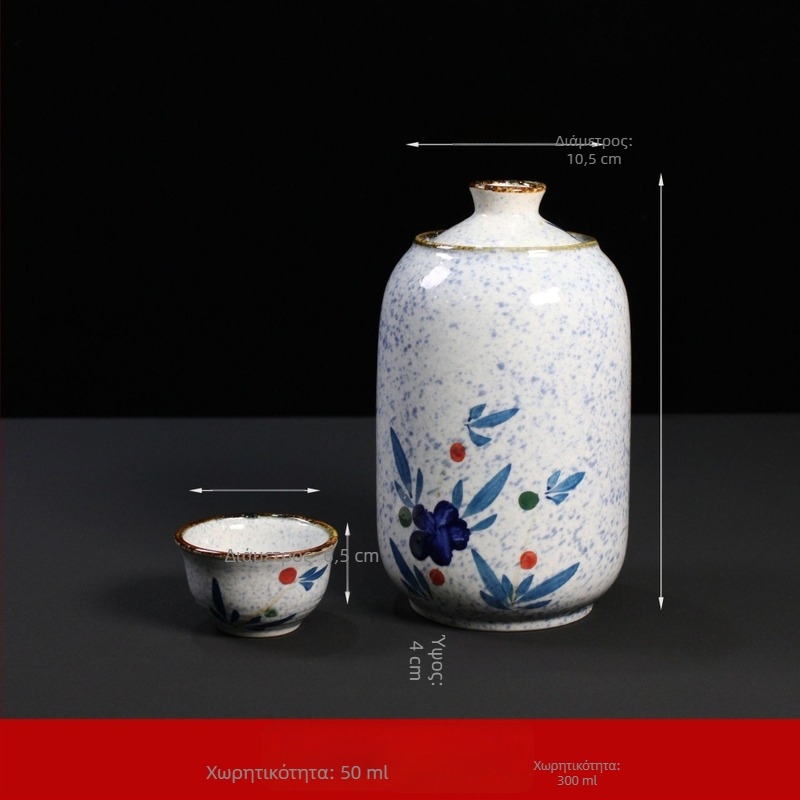 Κεραμικό θερμαντικό δοχείο κρασιού ιαπωνικού στυλ, ρετρό σχεδίαση με εκτυπωμένο λογότυπο