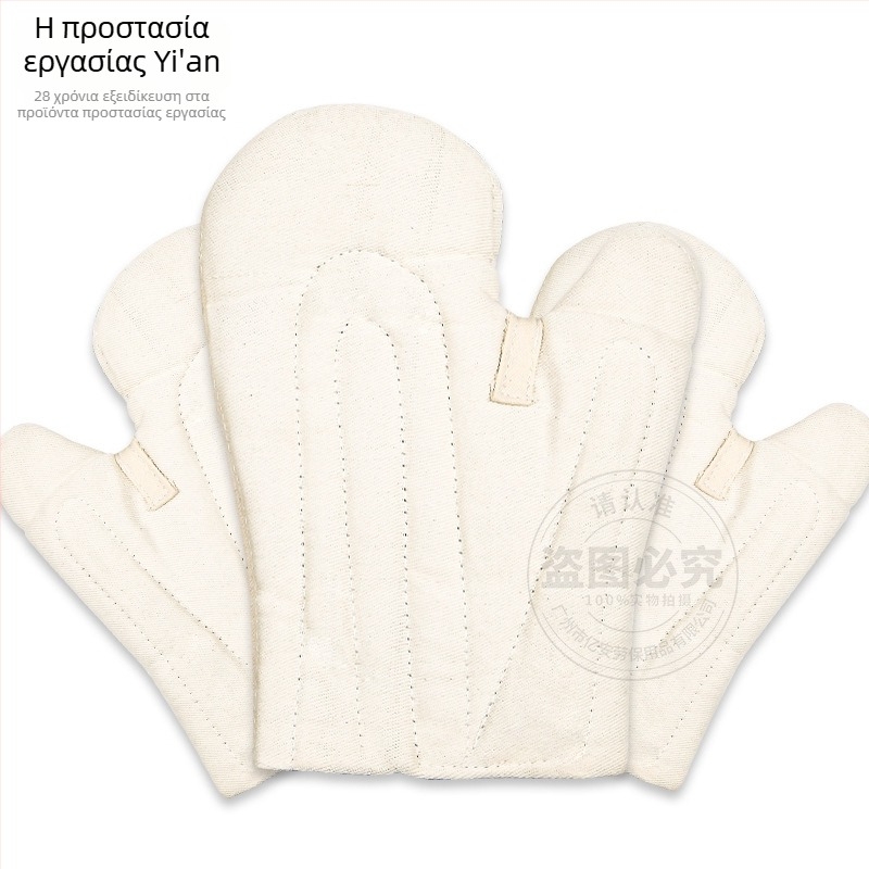 Ostrich Γάντια προστασίας για βιομηχανική χρήση, θερμικά και κοπτοασφαλή, με επένδυση από βαμβάκι, quilted Twill καμβά, κατάλληλα για φούρνους, λέβητες και εργασίες σε υψηλές θερμοκρασίες