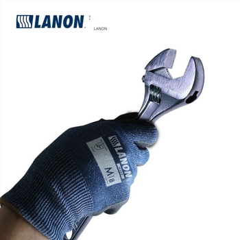 Lanlang H101 Γάντια από αφρώδες νιτρίλιο, αντίκοπτικά, ανθεκτικά στη φθορά και στο σχίσιμο, αντιολισθητικά, ανθεκτικά στο λάδι, άνετα και διαπνέοντα