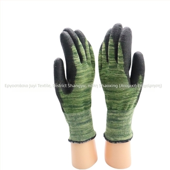 Γάντια εργασίας με HPPE επίστρωση στην παλάμη, σιλικονοειδή επένδυση, αντικοπή, αντοχή στη φθορά, προστασία από υψηλές και χαμηλές θερμοκρασίες, αντιδιάτρηση