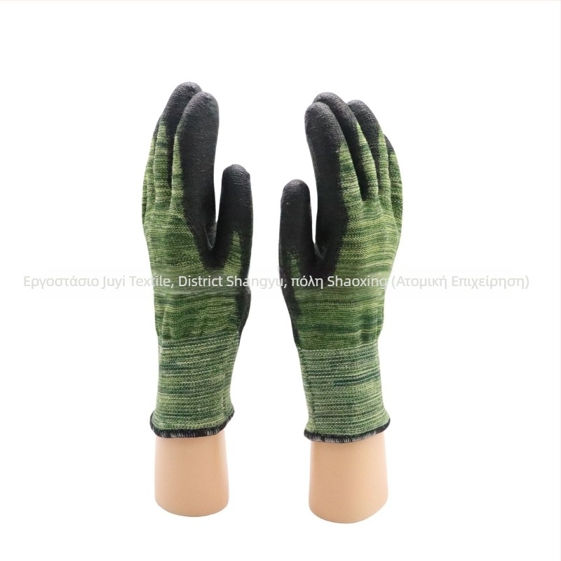 Γάντια εργασίας με HPPE επίστρωση στην παλάμη, σιλικονοειδή επένδυση, αντικοπή, αντοχή στη φθορά, προστασία από υψηλές και χαμηλές θερμοκρασίες, αντιδιάτρηση