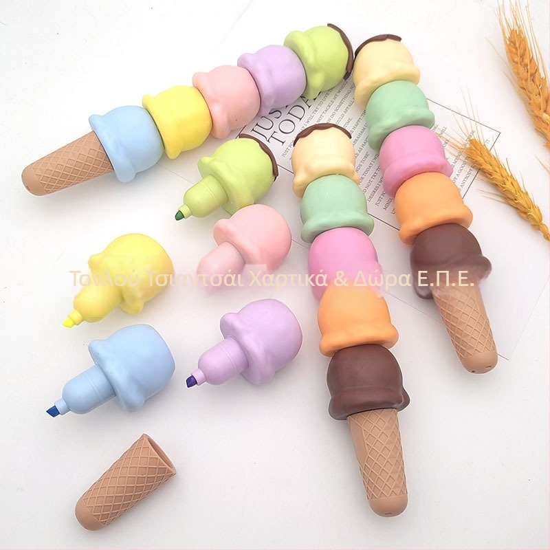 Μαρκαδόρος για παγωτό Thousand Colors QC-ice cream, πλαστικό περίβλημα, συσκευασία: 30 τεμάχια ανά σακούλα, 300 τεμάχια ανά κουτί