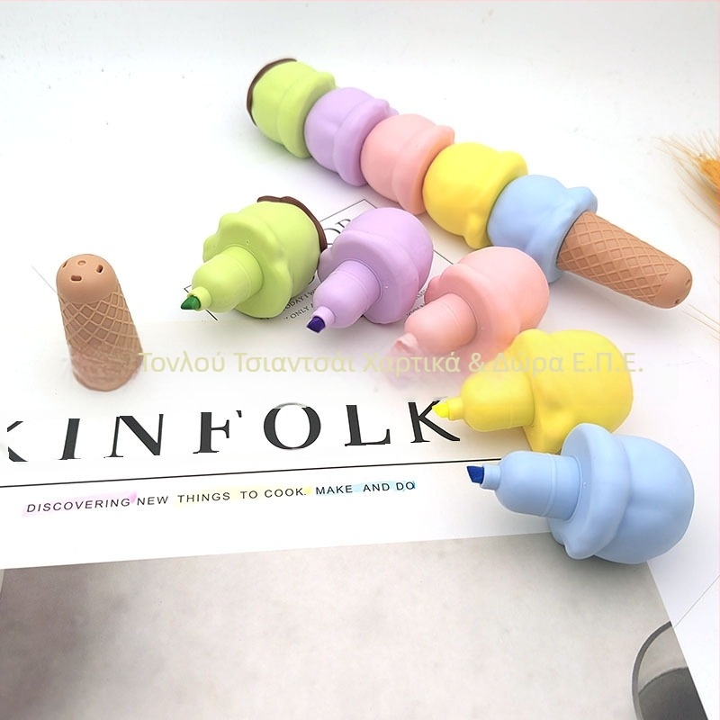 Μαρκαδόρος για παγωτό Thousand Colors QC-ice cream, πλαστικό περίβλημα, συσκευασία: 30 τεμάχια ανά σακούλα, 300 τεμάχια ανά κουτί