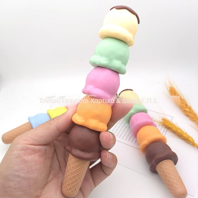 Μαρκαδόρος για παγωτό Thousand Colors QC-ice cream, πλαστικό περίβλημα, συσκευασία: 30 τεμάχια ανά σακούλα, 300 τεμάχια ανά κουτί