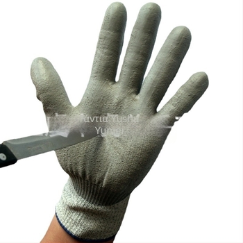 13-gauge γάντια αντίκοπης HPPE/Nylon/Nitrile/TPR, μήκος 22 cm, βάρος 55 g