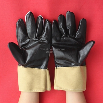 Δερμάτινα γάντια συγκόλλησης, βιομηχανική χρήση, μήκος 270 mm, υλικό δέρμα, μοντέλο με φλοράλ υφή δέρματος, πολλαπλής χρήσης