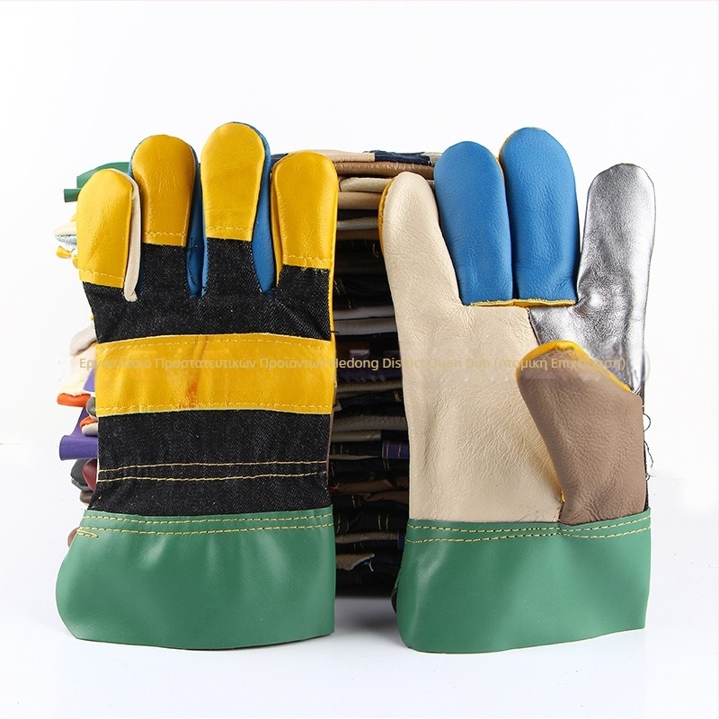 Γάντια συγκόλλησης από συνθετικό δέρμα — για συγκόλληση; προστασία χεριών