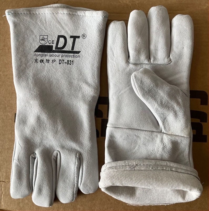 Γάντια συγκόλλησης από μαλλί προβάτου, διπλό στρώμα, για ηλεκτροκόλληση και μεταλλική/μηχανική επεξεργασία