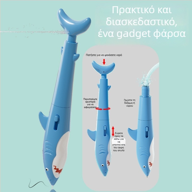 Στυλό-ψεκαστήρας καρχαρίας, πάτησε για ψεκασμό, ρεαλιστικά είδη γραφείου