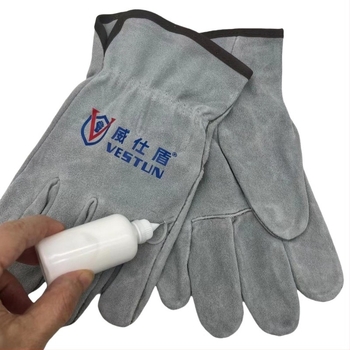 Weishidun G-2067 Κοντές δερμάτινες μηχανικές γάντες συγκόλλησης, αντικοπή, υλικό: δέρμα split βοείου, προστασία στην εργασία