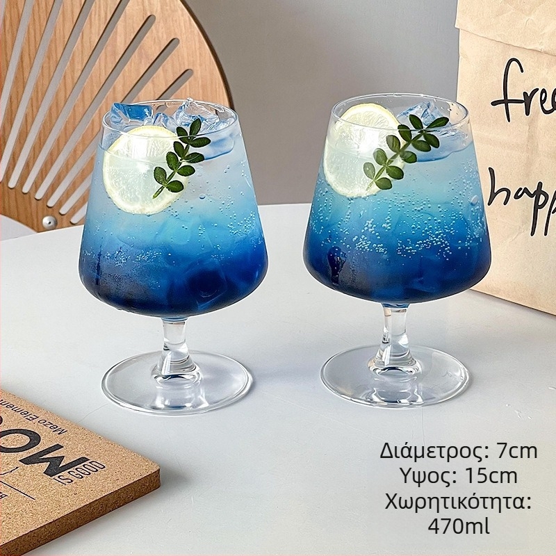 Ποτήρι κοκτέιλ από γυαλί υψηλής αντοχής μποροσίλι, στυλ Νέο Κινέζικο στυλ, χωρητικότητα 1–100 ml, συσκευασία σε χαρτόκουτο