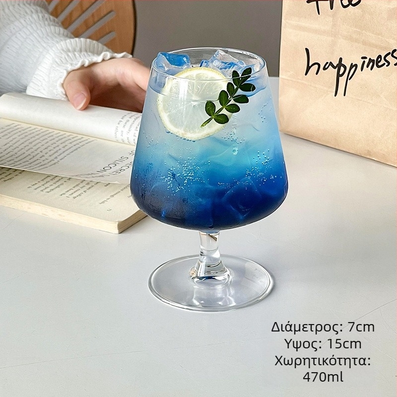 Ποτήρι κοκτέιλ από γυαλί υψηλής αντοχής μποροσίλι, στυλ Νέο Κινέζικο στυλ, χωρητικότητα 1–100 ml, συσκευασία σε χαρτόκουτο
