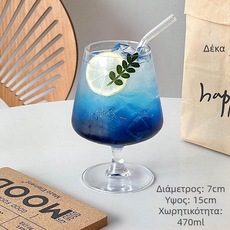 Ποτήρι κοκτέιλ από γυαλί υψηλής αντοχής μποροσίλι, στυλ Νέο Κινέζικο στυλ, χωρητικότητα 1–100 ml, συσκευασία σε χαρτόκουτο