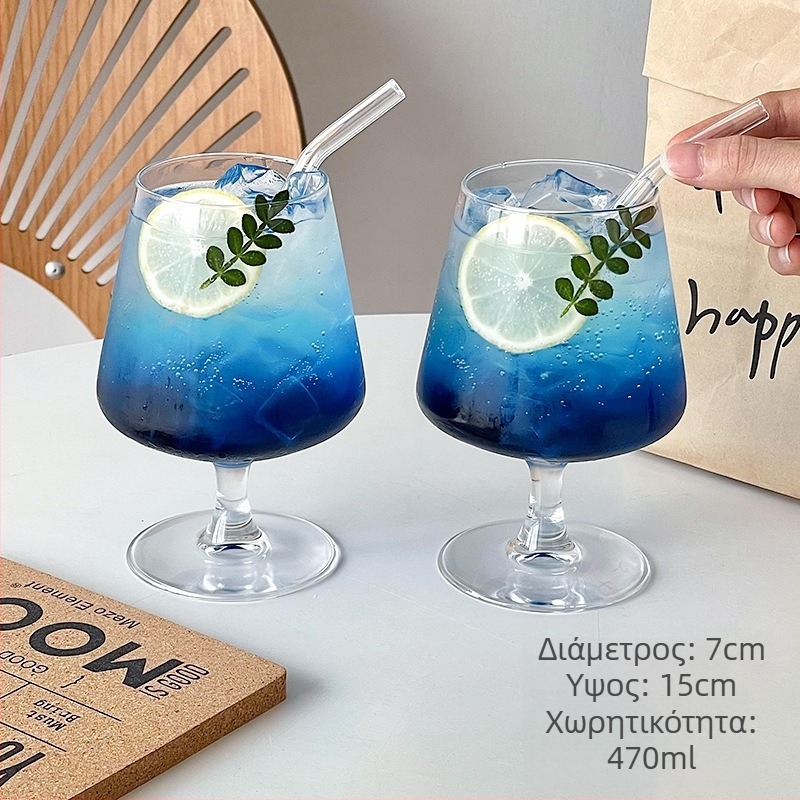Ποτήρι κοκτέιλ από γυαλί υψηλής αντοχής μποροσίλι, στυλ Νέο Κινέζικο στυλ, χωρητικότητα 1–100 ml, συσκευασία σε χαρτόκουτο