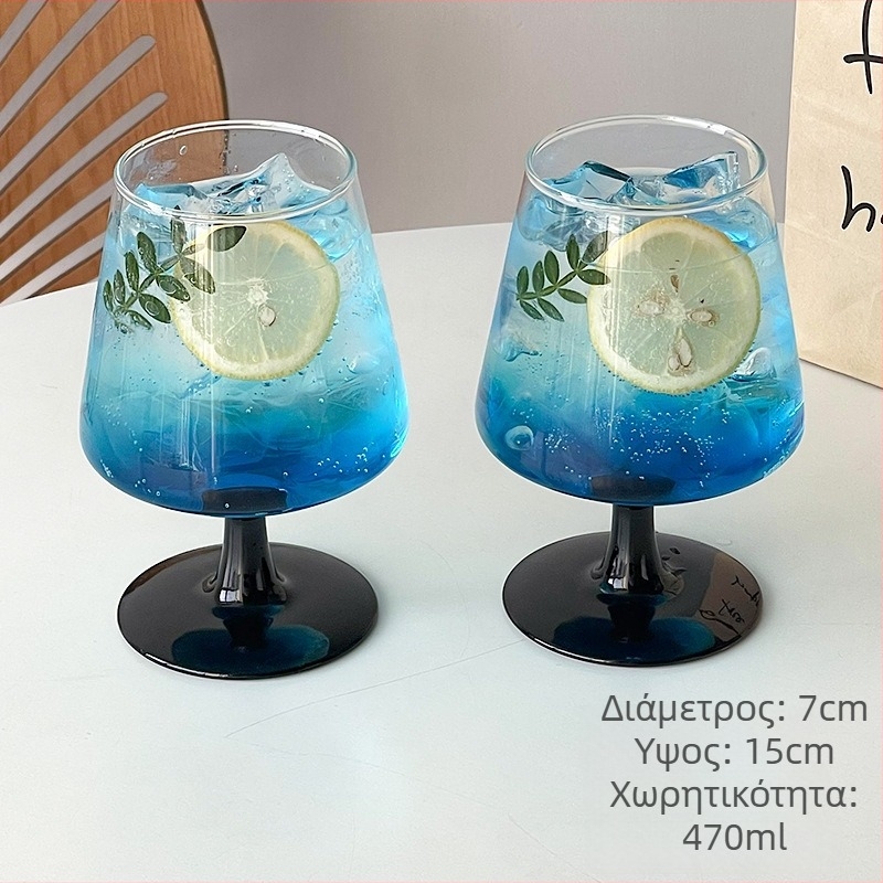 Ποτήρι κοκτέιλ από γυαλί υψηλής αντοχής μποροσίλι, στυλ Νέο Κινέζικο στυλ, χωρητικότητα 1–100 ml, συσκευασία σε χαρτόκουτο