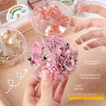 Li Le μεταλλικά κλιπ γραφείου: σετ κλιπ με μακριά ουρά και dovetail σχεδίαση, συσκευασμένος σε κουτί