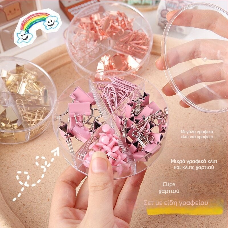 Li Le μεταλλικά κλιπ γραφείου: σετ κλιπ με μακριά ουρά και dovetail σχεδίαση, συσκευασμένος σε κουτί