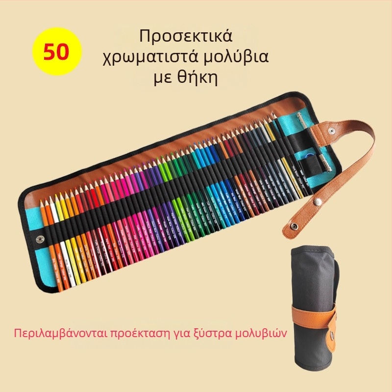 Σετ μολυβιών από ξύλο σε εξάγωνο σχήμα με λαδομολύβια, Jiajun