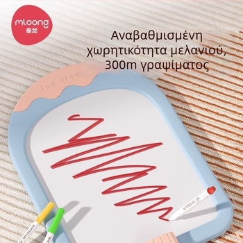 Manlong διαγραμμόμενος μαρκαδόρος για παιδικό λευκό πίνακα, μη τοξικός, πλαστικό περίβλημα, μοντέλο B220235487, συσκευασία σε ένα τεμάχιο