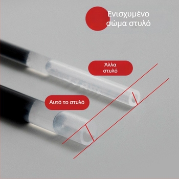 Q7 στυλό με μύτη σφαιρικού τύπου, 0,5 mm βόλφραμ νίμπ, πλαστικό σώμα, καπάκι