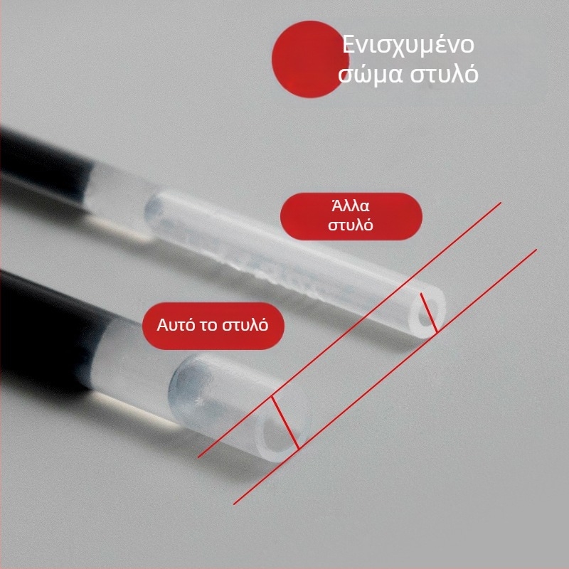Q7 στυλό με μύτη σφαιρικού τύπου, 0,5 mm βόλφραμ νίμπ, πλαστικό σώμα, καπάκι
