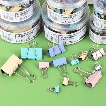 Μεγάλο κλιπ από ανοξείδωτο χάλυβα για έγγραφα – Gatorade Morandi σειρά, μεταλλικό είδος γραφείου