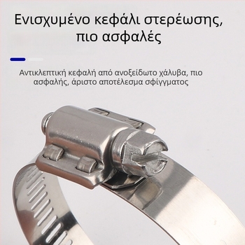 Σφιγκτήρας σωλήνα από ανοξείδωτο χάλυβα 304, αμερικάνικού τύπου, παραγόμενος κατ' απαίτηση, γυαλισμένη επιφάνεια, μάρκα Huachi