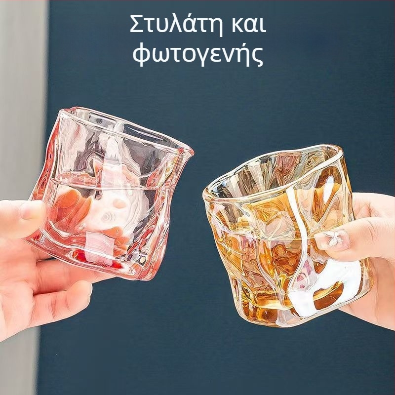 Σετ ποτηριών ουίσκι, γυάλινο υλικό, χωρητικότητα 101-200 ml, ιαπωνικού στυλ με αλλοίωση χρώματος, συσκευασμένο σε κουτί από χαρτόνι.