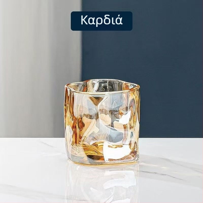 Σετ ποτηριών ουίσκι, γυάλινο υλικό, χωρητικότητα 101-200 ml, ιαπωνικού στυλ με αλλοίωση χρώματος, συσκευασμένο σε κουτί από χαρτόνι.