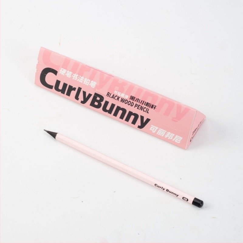 CURLY BUNNY εξάγωνο HB ξύλινο μολύβι για μαθητές Α' και Β' τάξης – ανθεκτικό στη θραύση