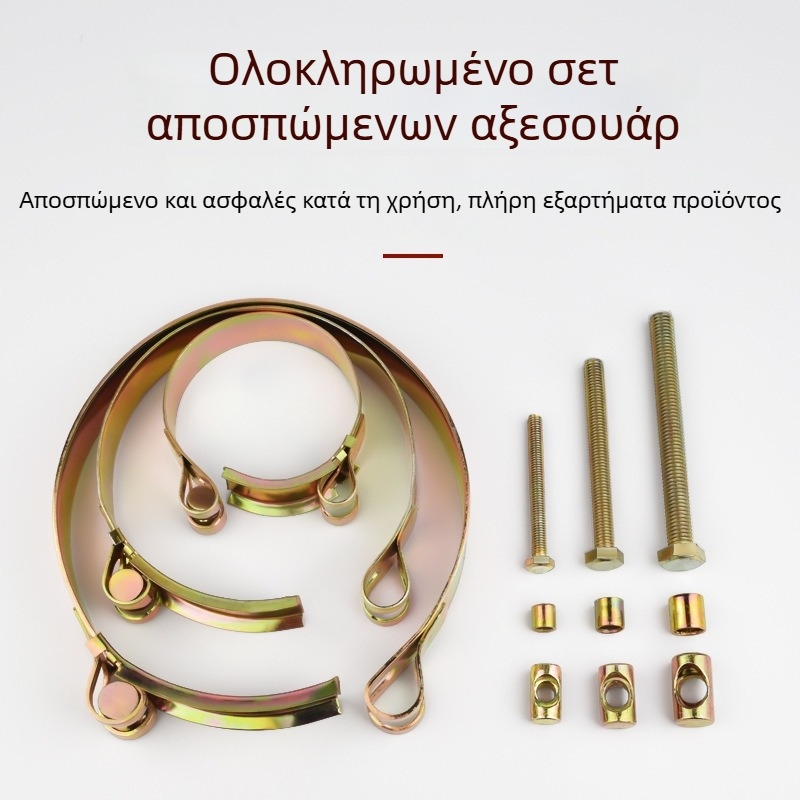 Σφιγκτήρας σωλήνα ευρωπαϊκού τύπου βαρέως τύπου, ονομαστικός διάμετρος 25–300 mm, διάμετρος σφιξίματος DN20–DN300, για σωληνώσεις πίεσης και ύδρευσης, Gongrun