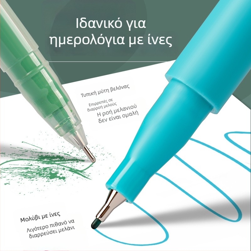 Σετ στυλό gel Famous Horse LC-1002, πλαστικό περίβλημα, διαφανές κουτί PVC, 240 τεμάχια, περιλαμβάνει highlighter με γρήγορο στέγνωμα μελάνι