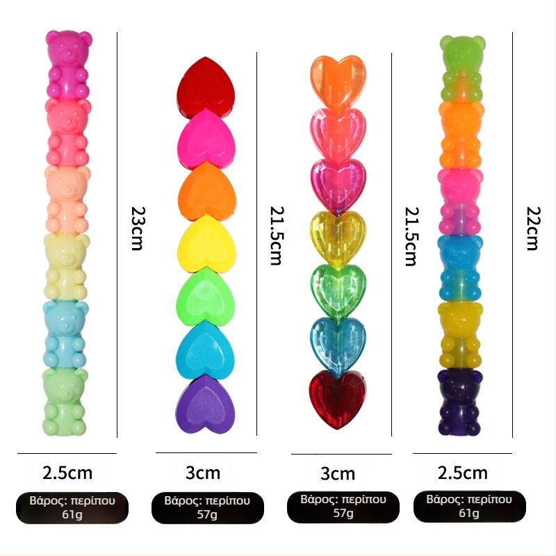 Υπογραμμιστικό μαρκαδόρο, πλαστικό περίβλημα, μοντέλο JHS356, με μονή άκρη, χωρίς λογότυπο