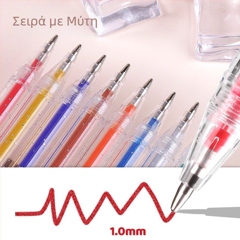 Στυλό γέλης με γκλίτερ Hg6126 από τη ZUIXUA, με περλέντ φινίς για ημερολόγιο και επισήμανση