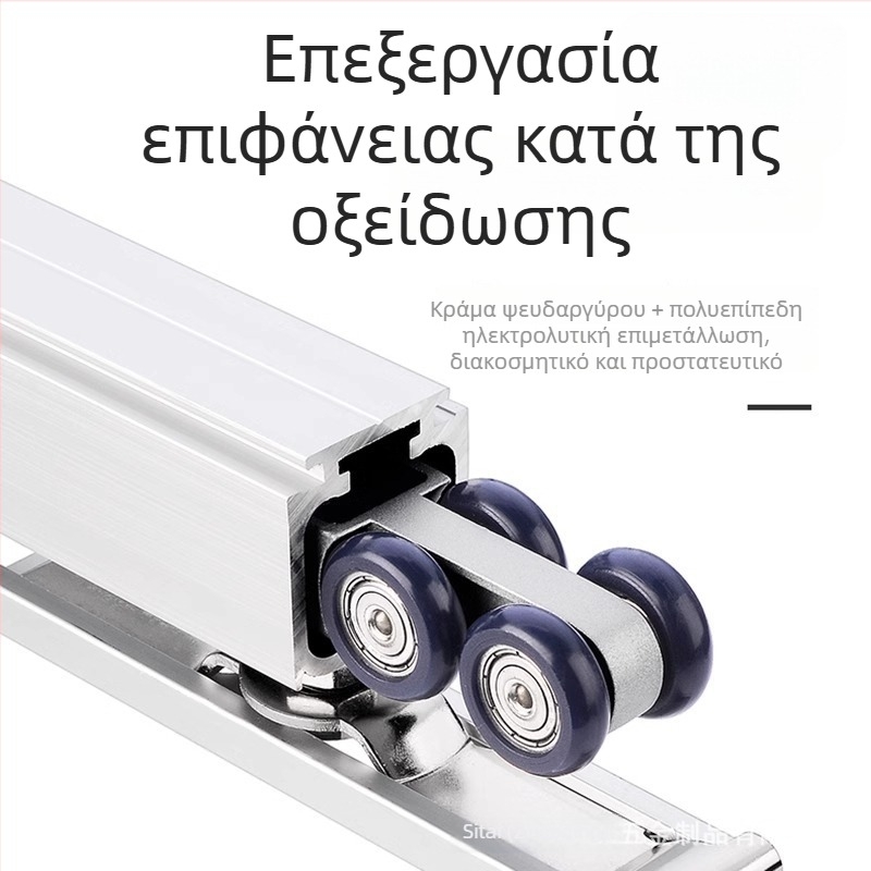 Ξύλινη πόρτα συρόμενη για ντουλάπα — κρεμαστό τροχός, μικρός τροχός, ελαφρύς, αθόρυβος οδηγός τροχού